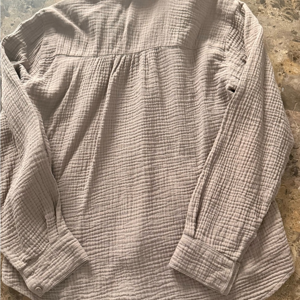 🤎Splendid🤎 Button down gauze shirt size XS - Picture 5 of 5